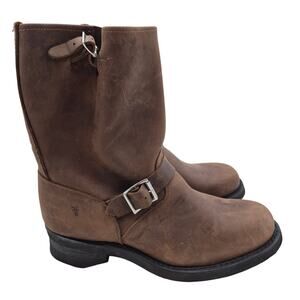 NEW Frye Engineer 12R Boot brown leather ankle-to-mid-calf Boot women's size 9.5